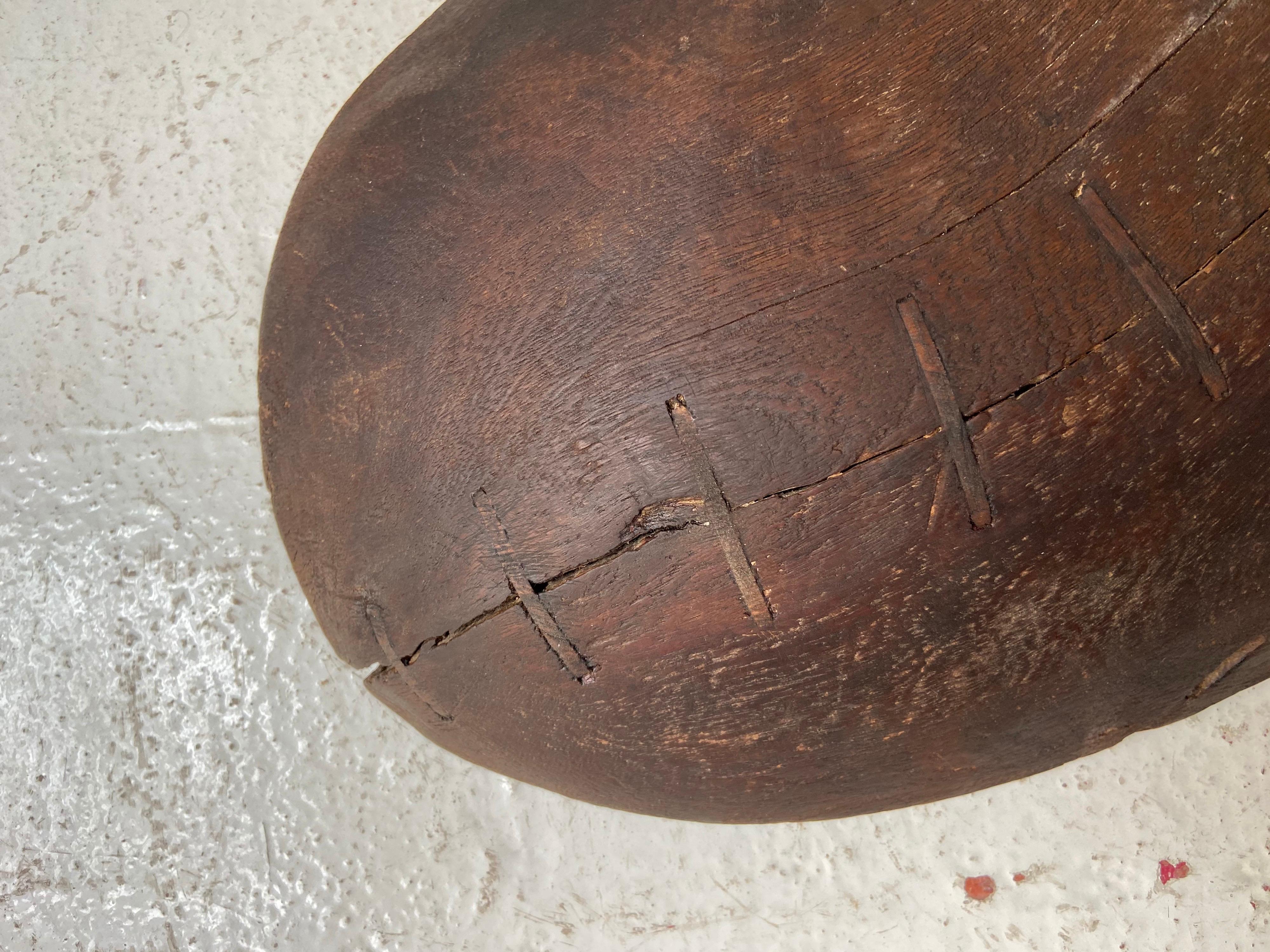 Mesquite Bowl from Mexico, Circa 1930's 7