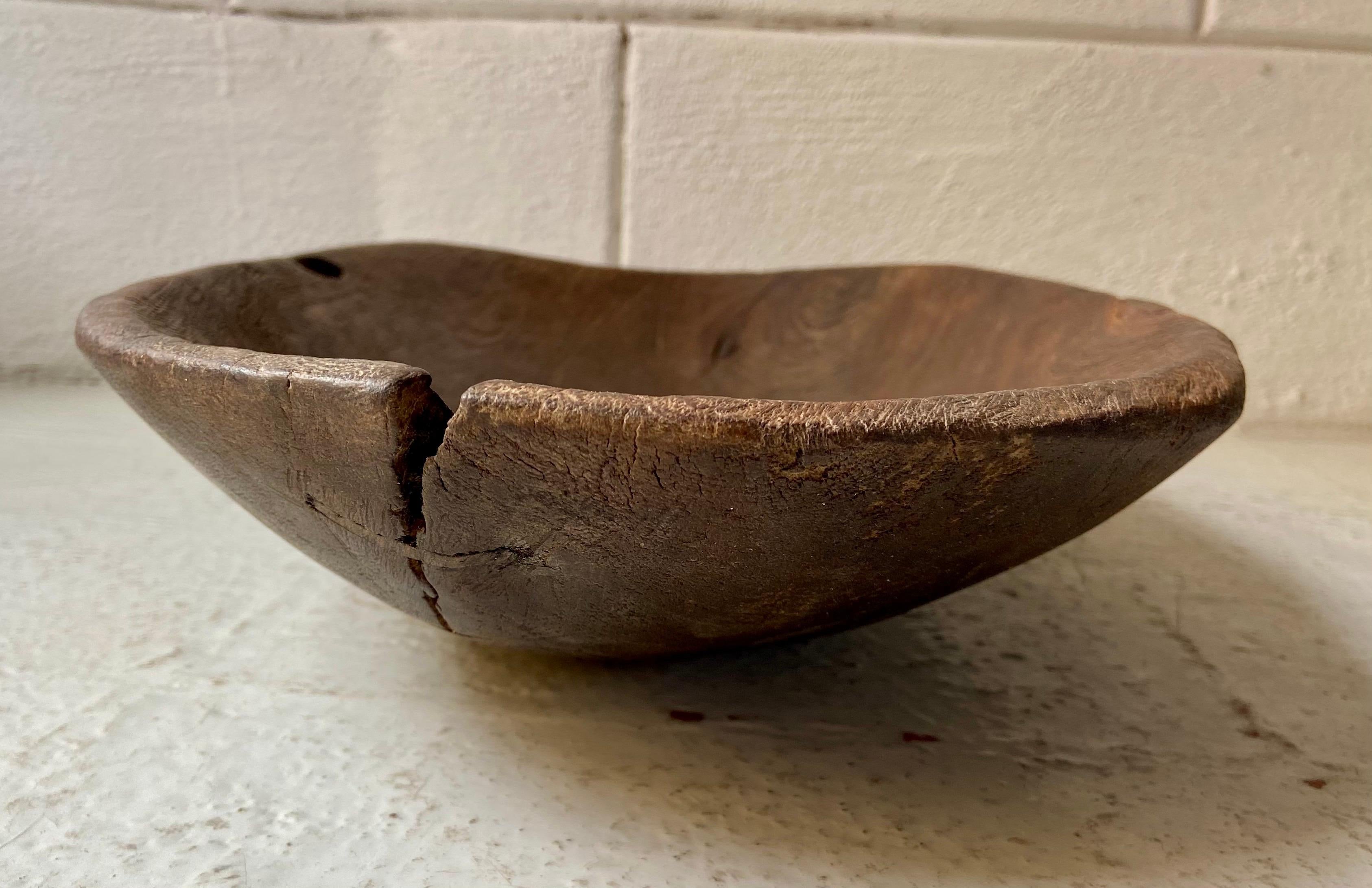 Mexican Mesquite Bowl from Mexico, Circa 1930's