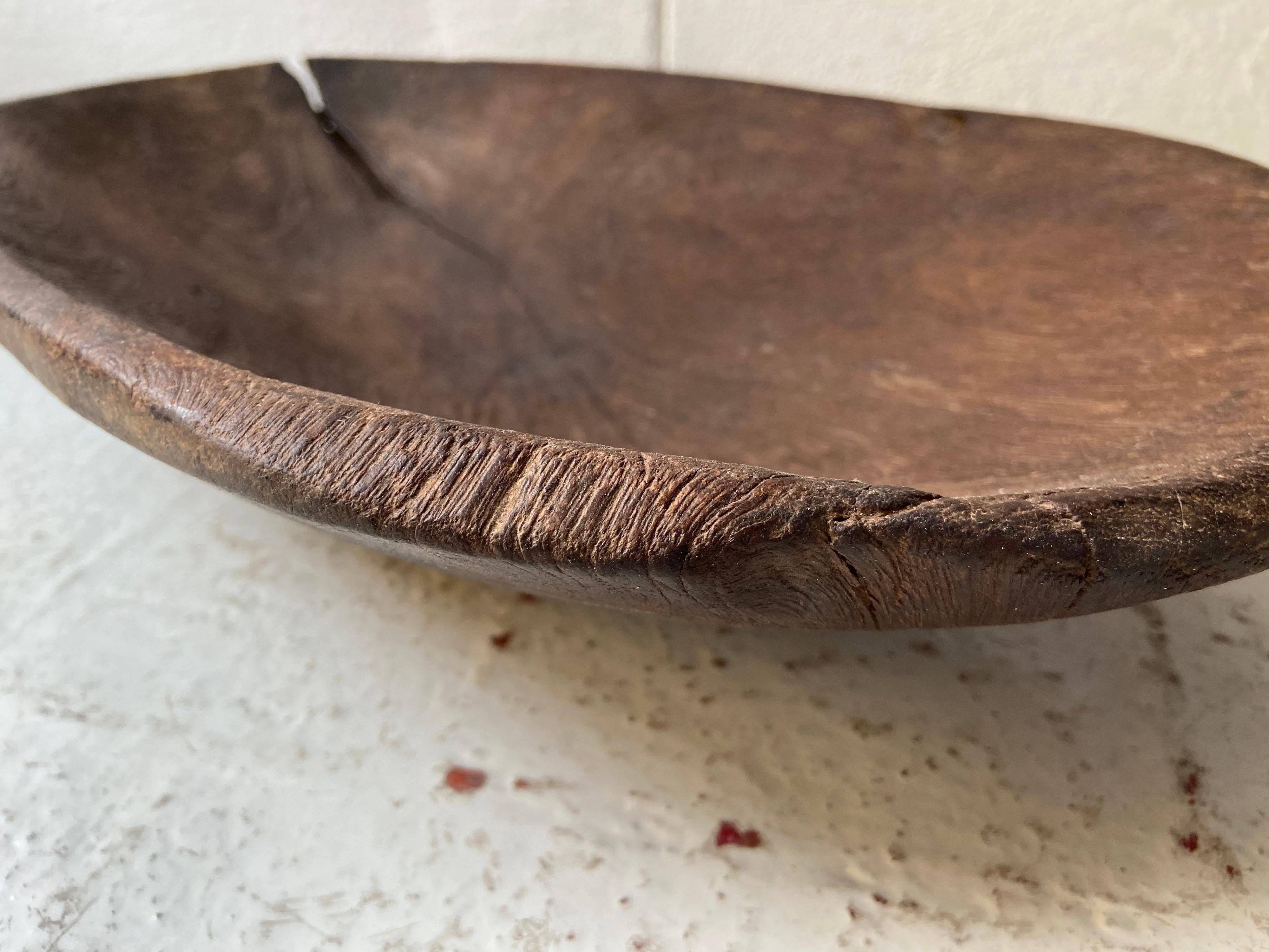 Hardwood Mesquite Bowl from Mexico, Circa 1930's
