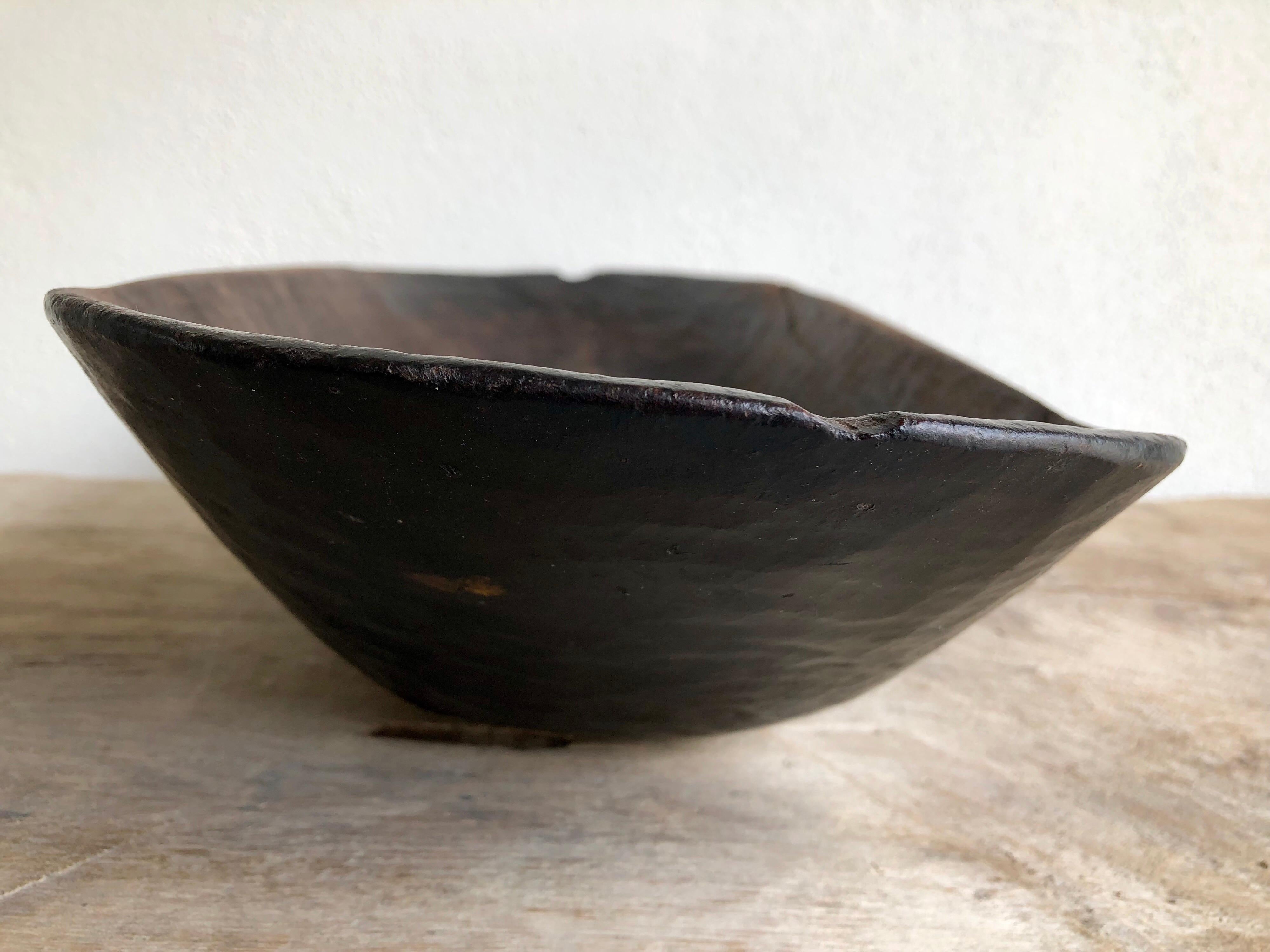 Late 20th Century Mesquite Bowl from Mexico