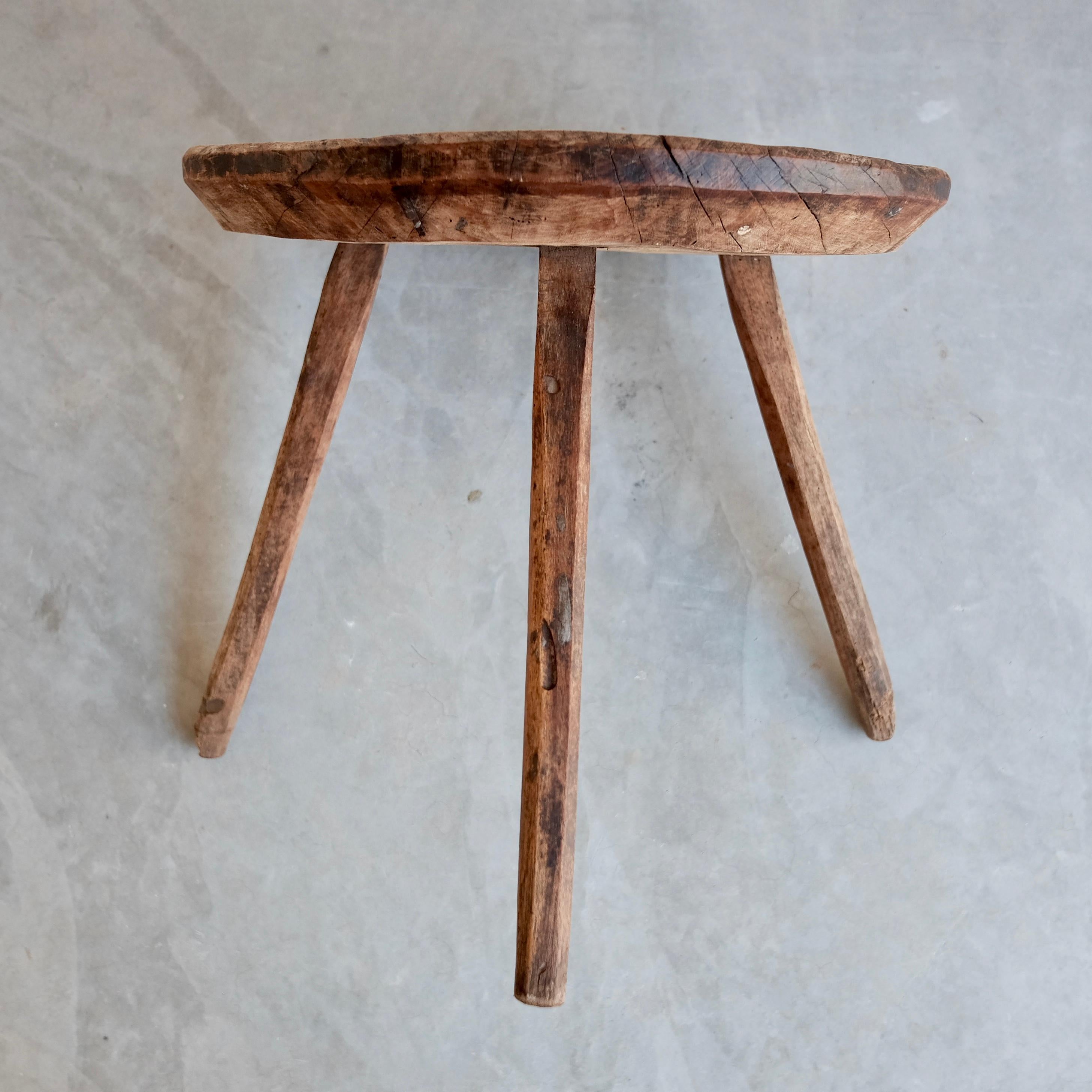 Mesquite Side Table, circa 1980s 1