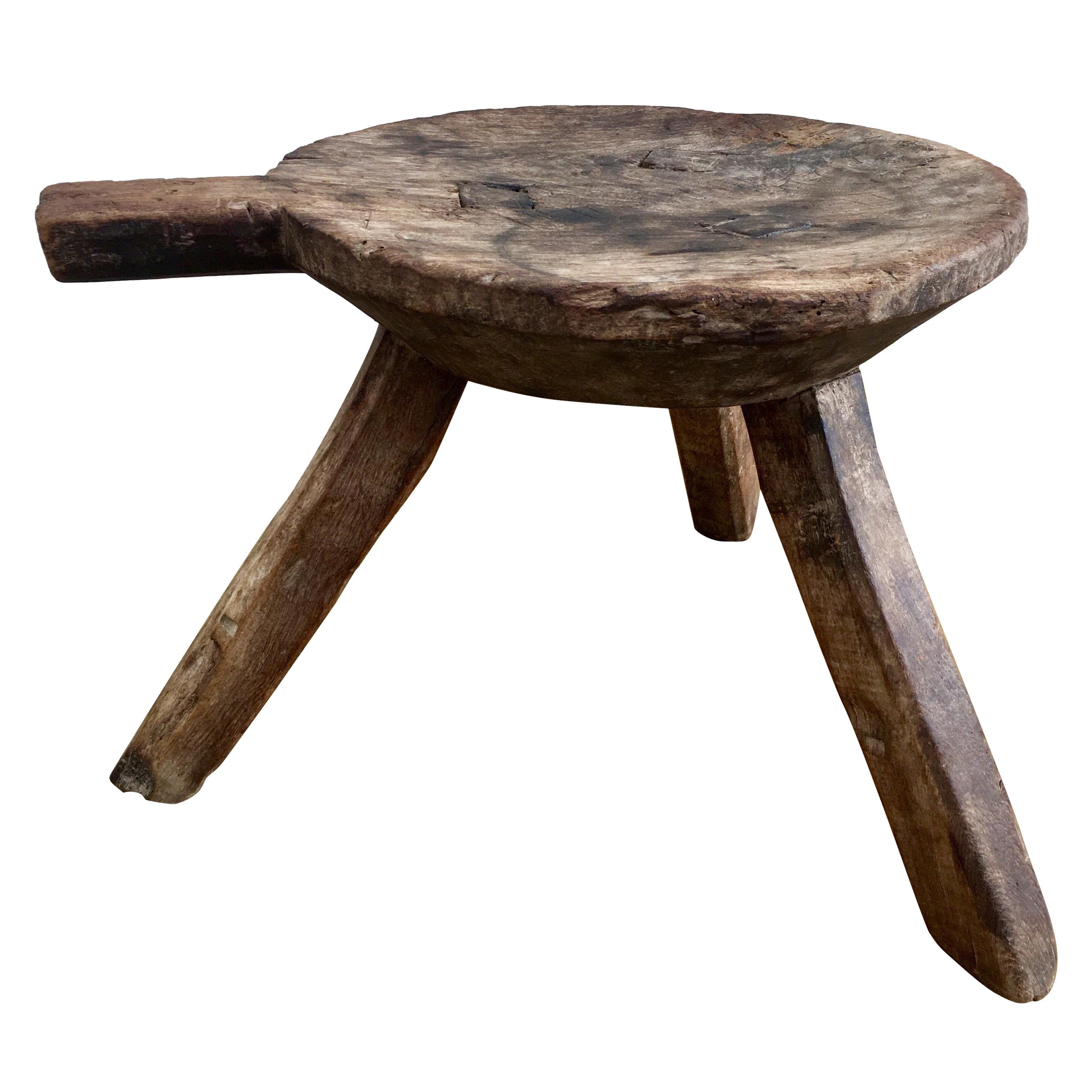 Mesquite Stool, 1940s, Mexico