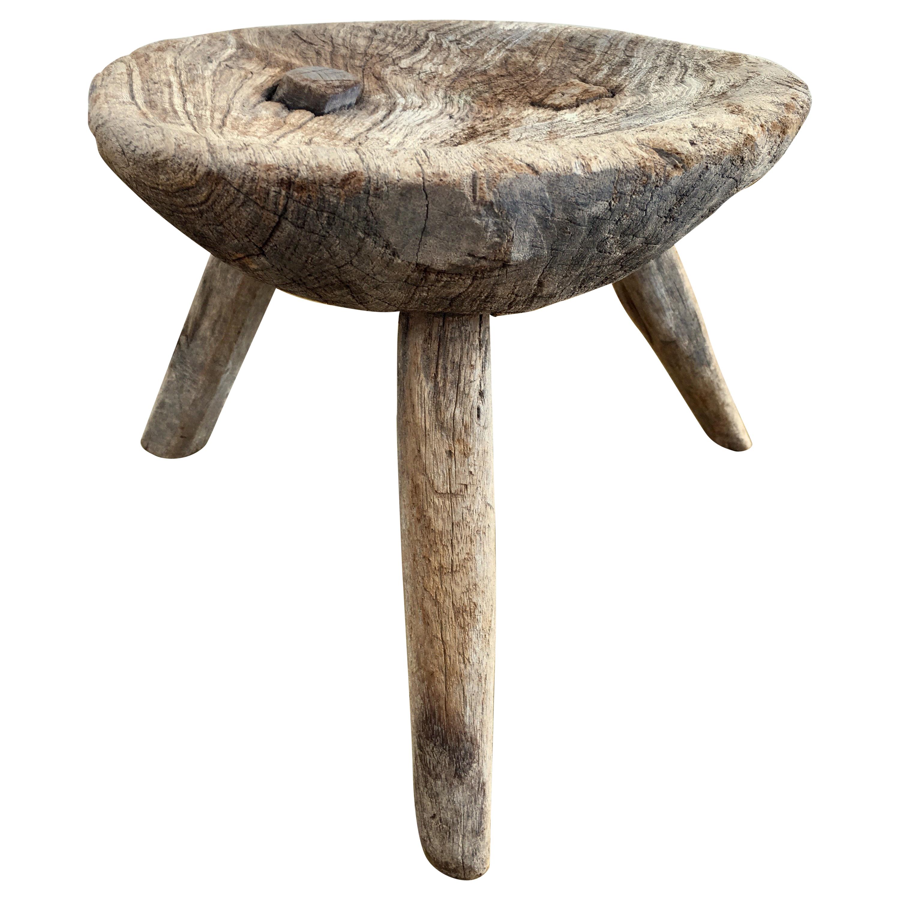 Mesquite Stool 1940s Mexico