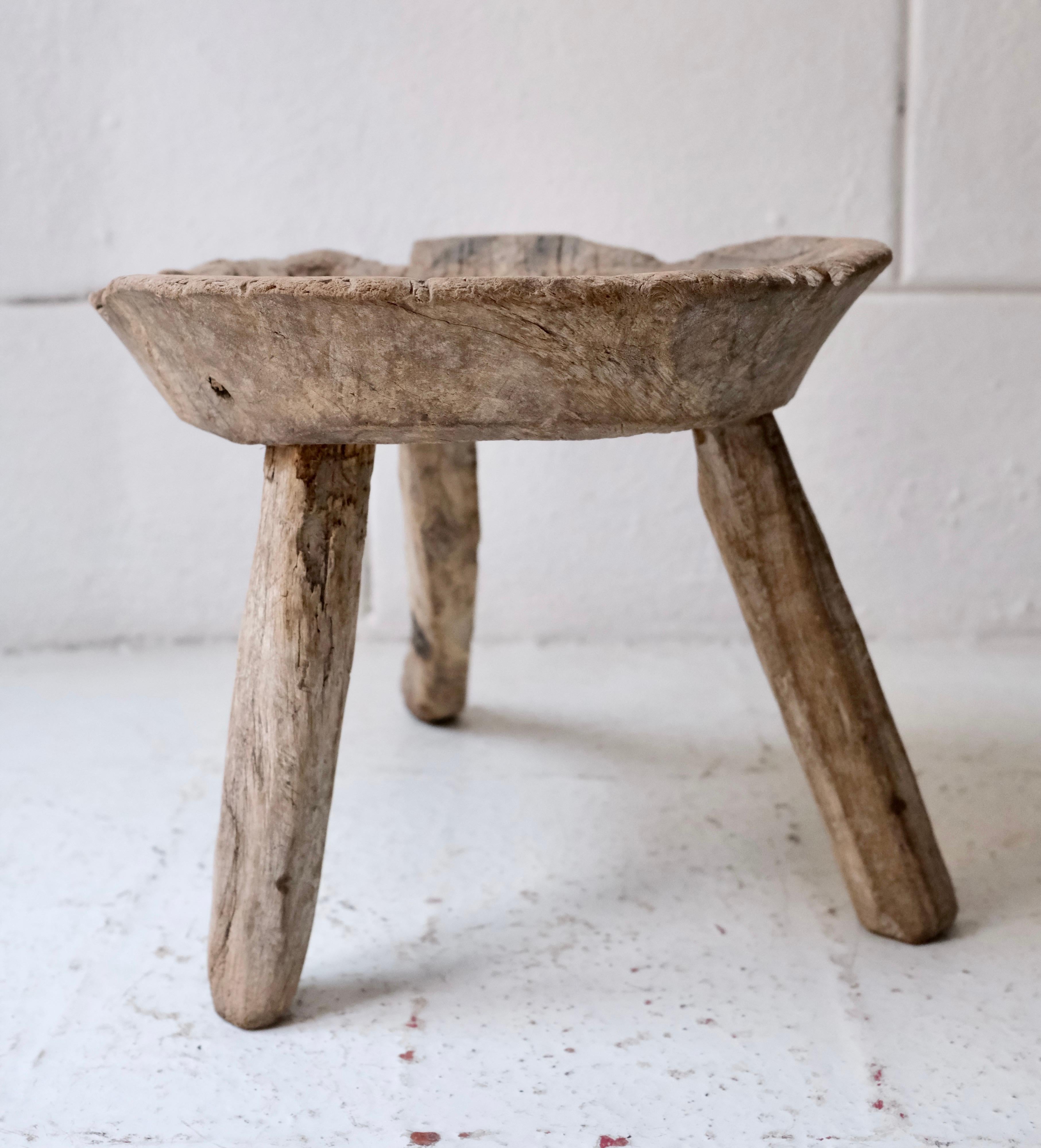 Mesquite Stool from Guanajuato, Mexico, Circa 1950's 2