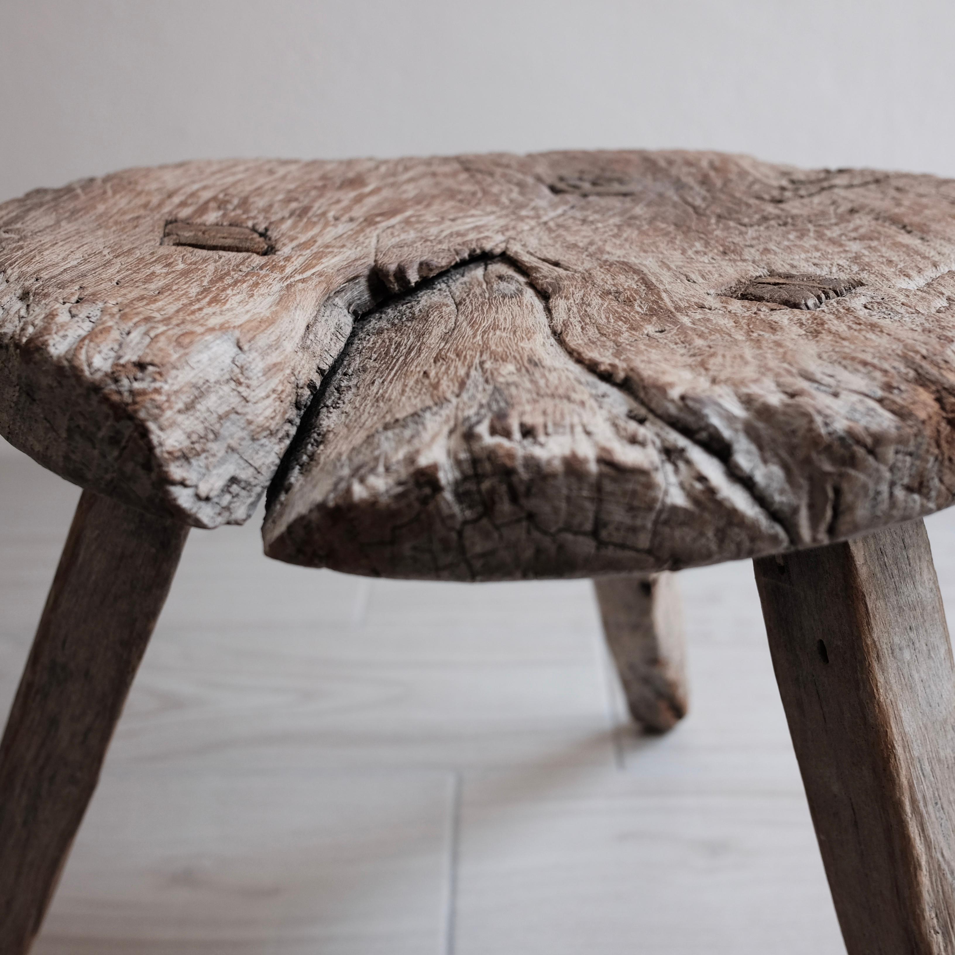 Mesquite Stool from Mexico, 1950s 1