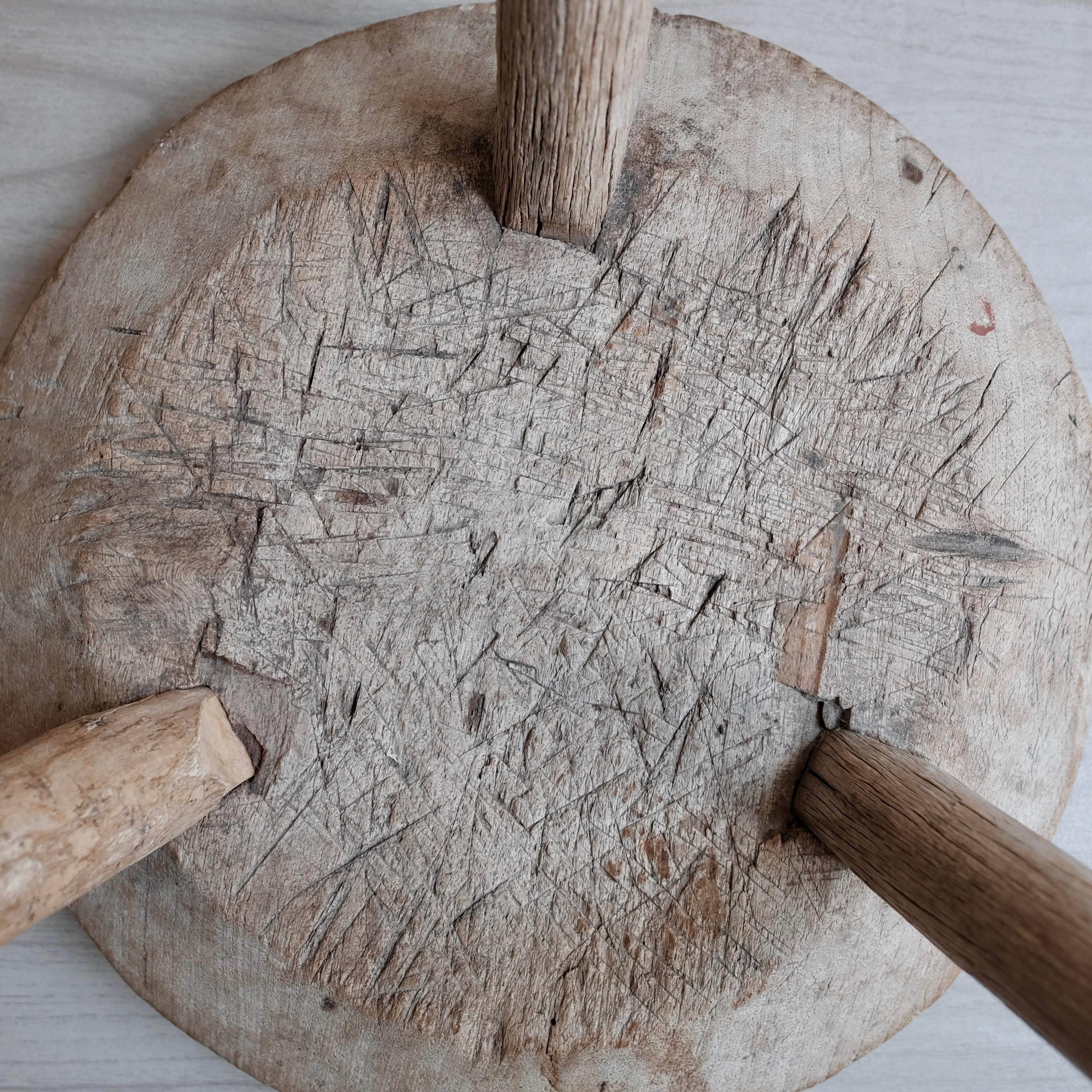 Mesquite Stool from Mexico, 1960s 6