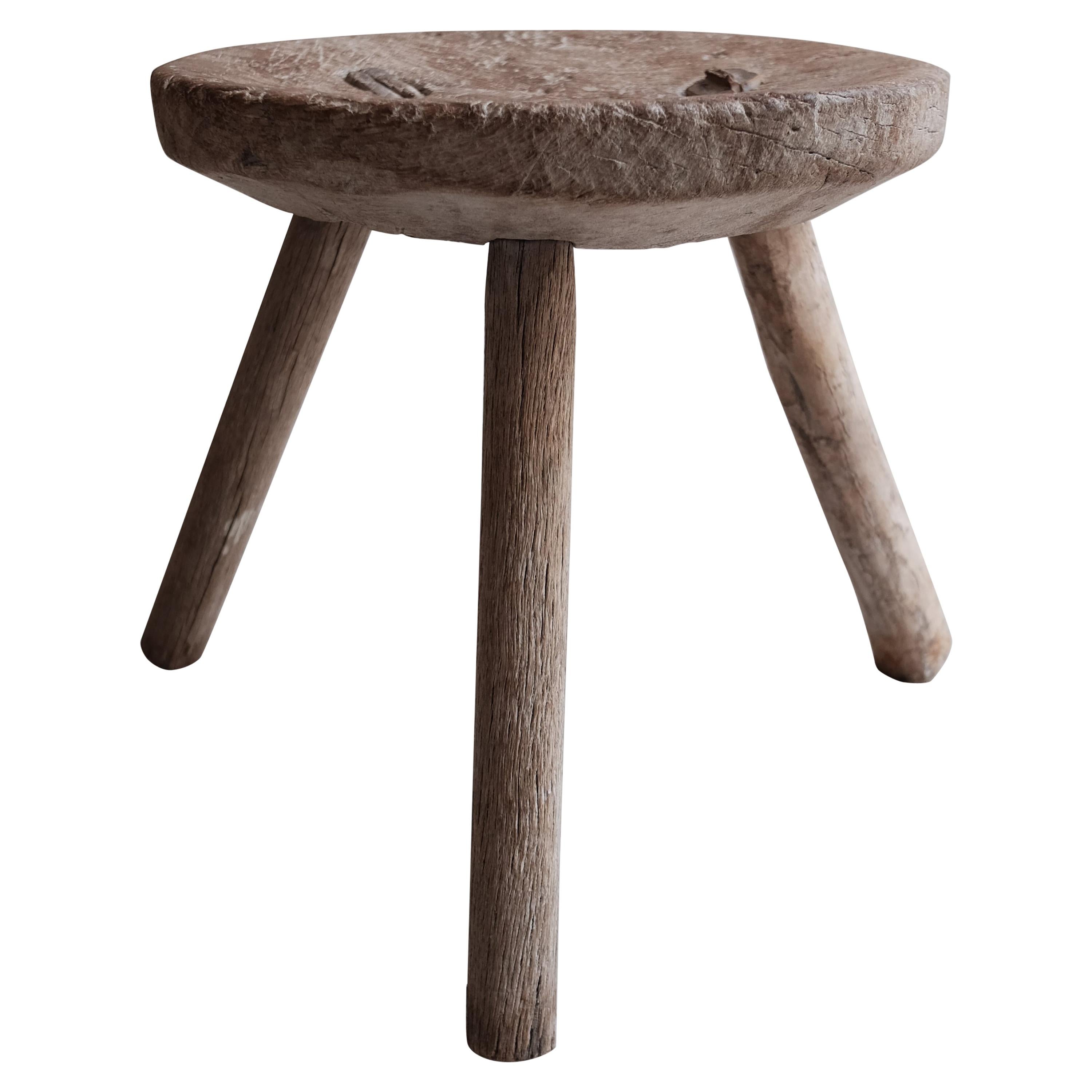 Mesquite Stool from Mexico, 1960s