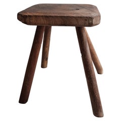 Mesquite Stool from Mexico, 1980s