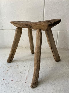 Mesquite Stool from Mexico, circa 1930s