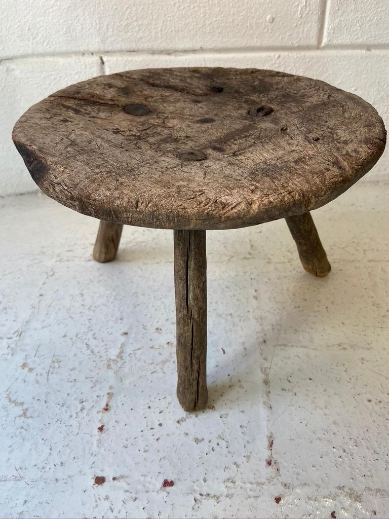 20th Century Mesquite Stool from Mexico, circa 1940s