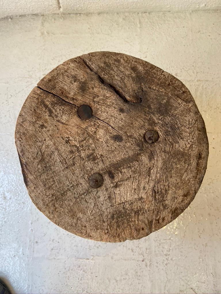 Mesquite Stool from Mexico, circa 1940s 1