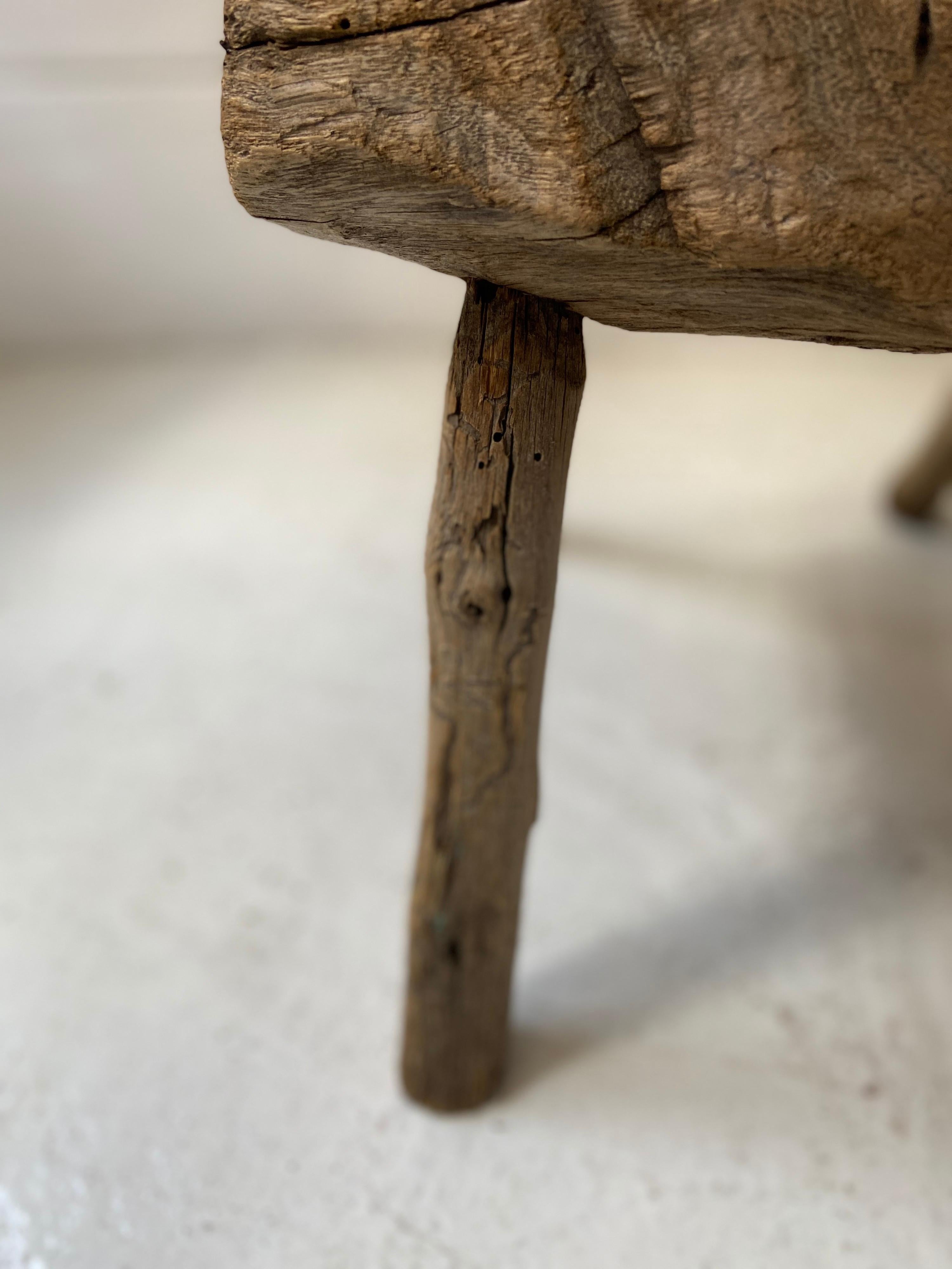 Mesquite Stool from Mexico, circa 1950s 3