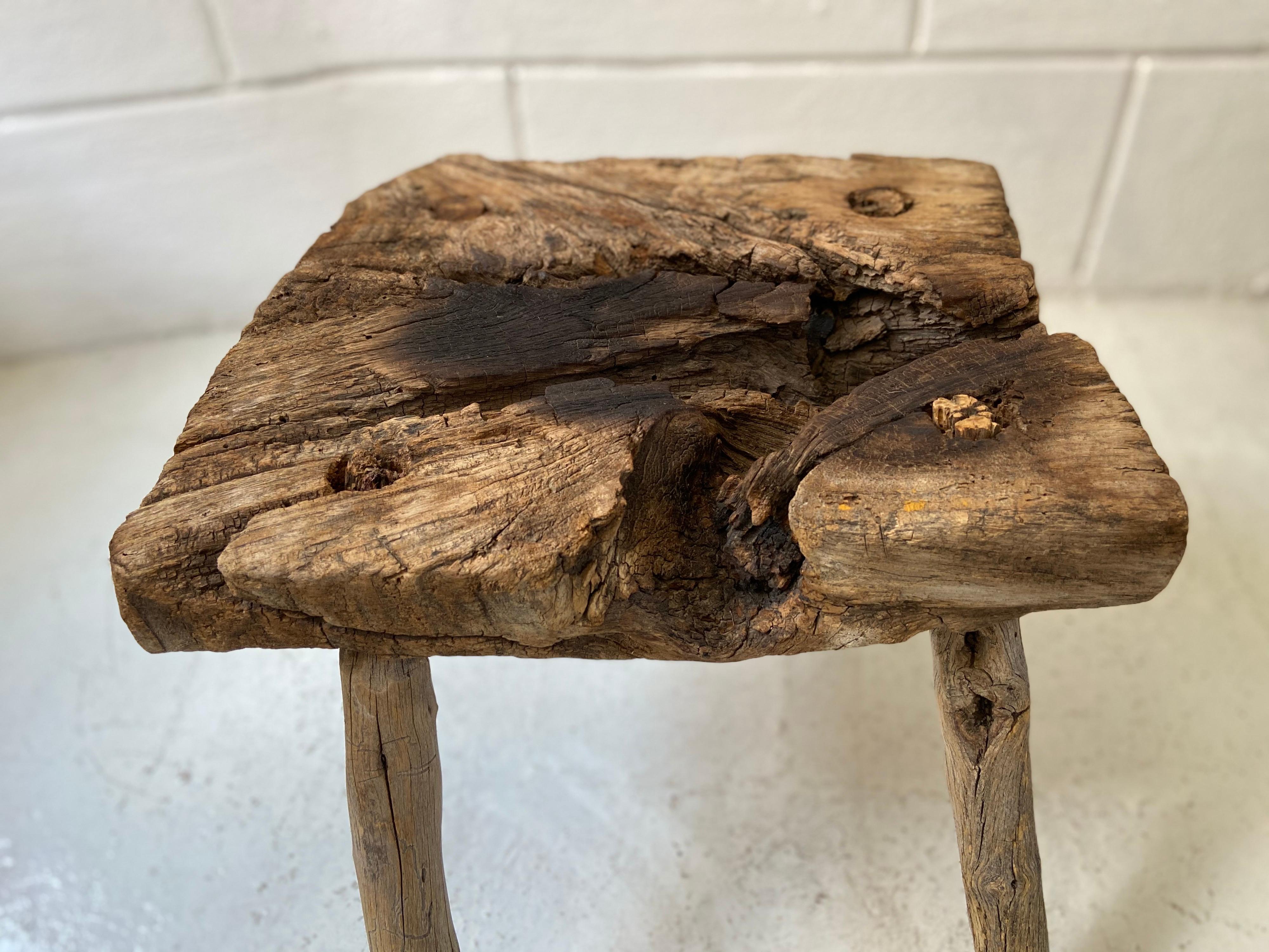 Mesquite Stool from Mexico, circa 1950s 5