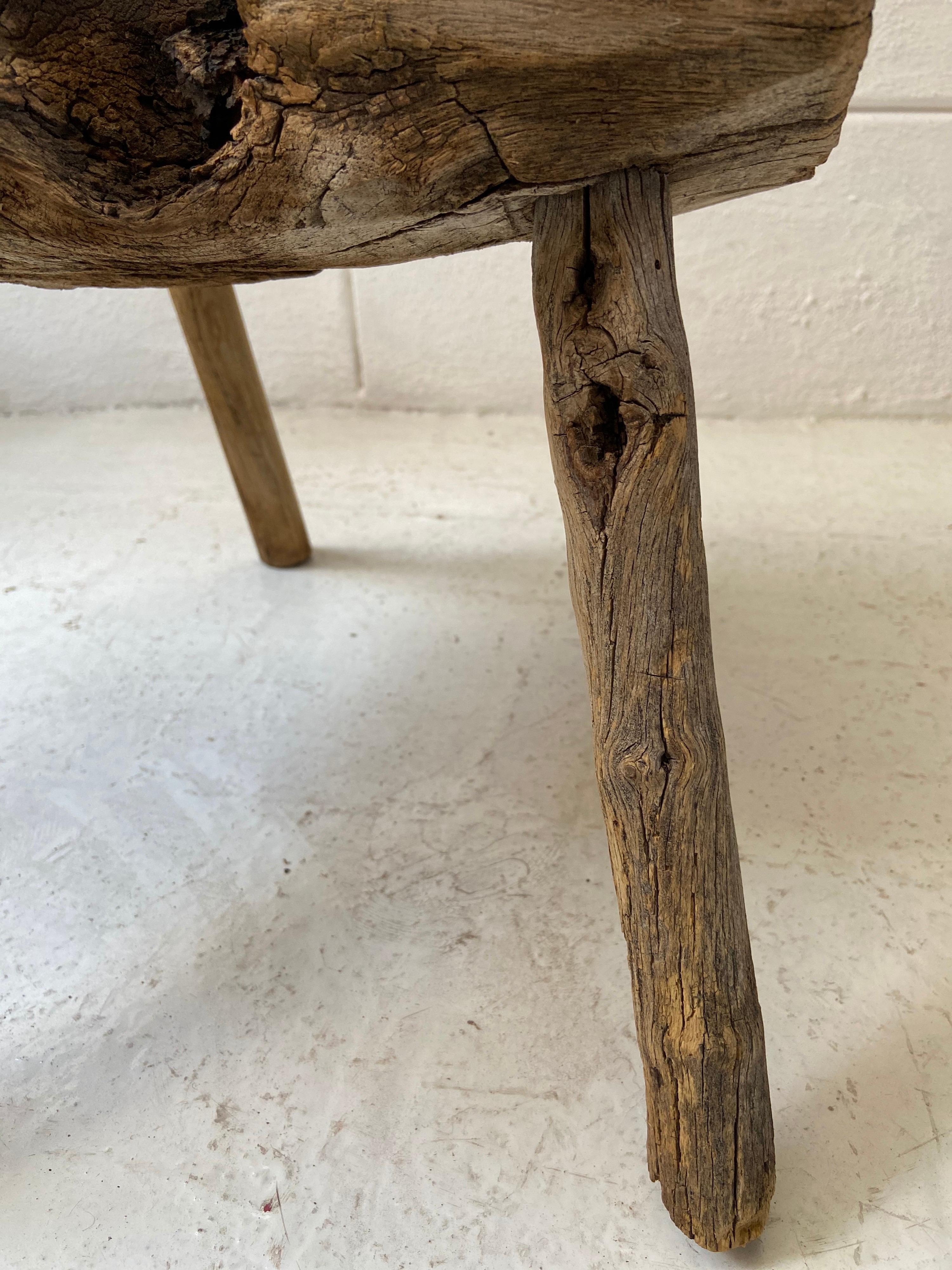 Mesquite Stool from Mexico, circa 1950s 6