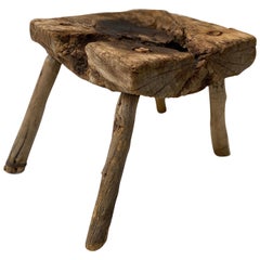 Mesquite Stool from Mexico, circa 1950s