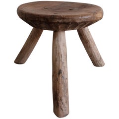Mesquite Stool from Mexico Early 1990s