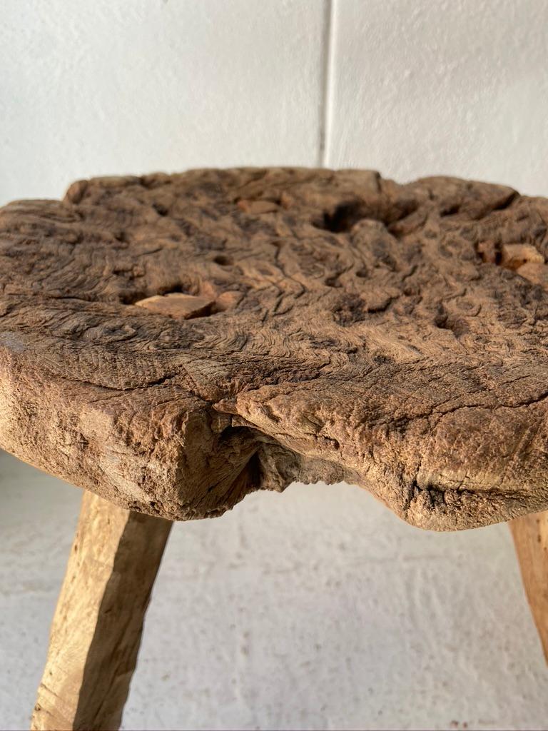 Mesquite Stool From Mexico, Early 20th Century 4