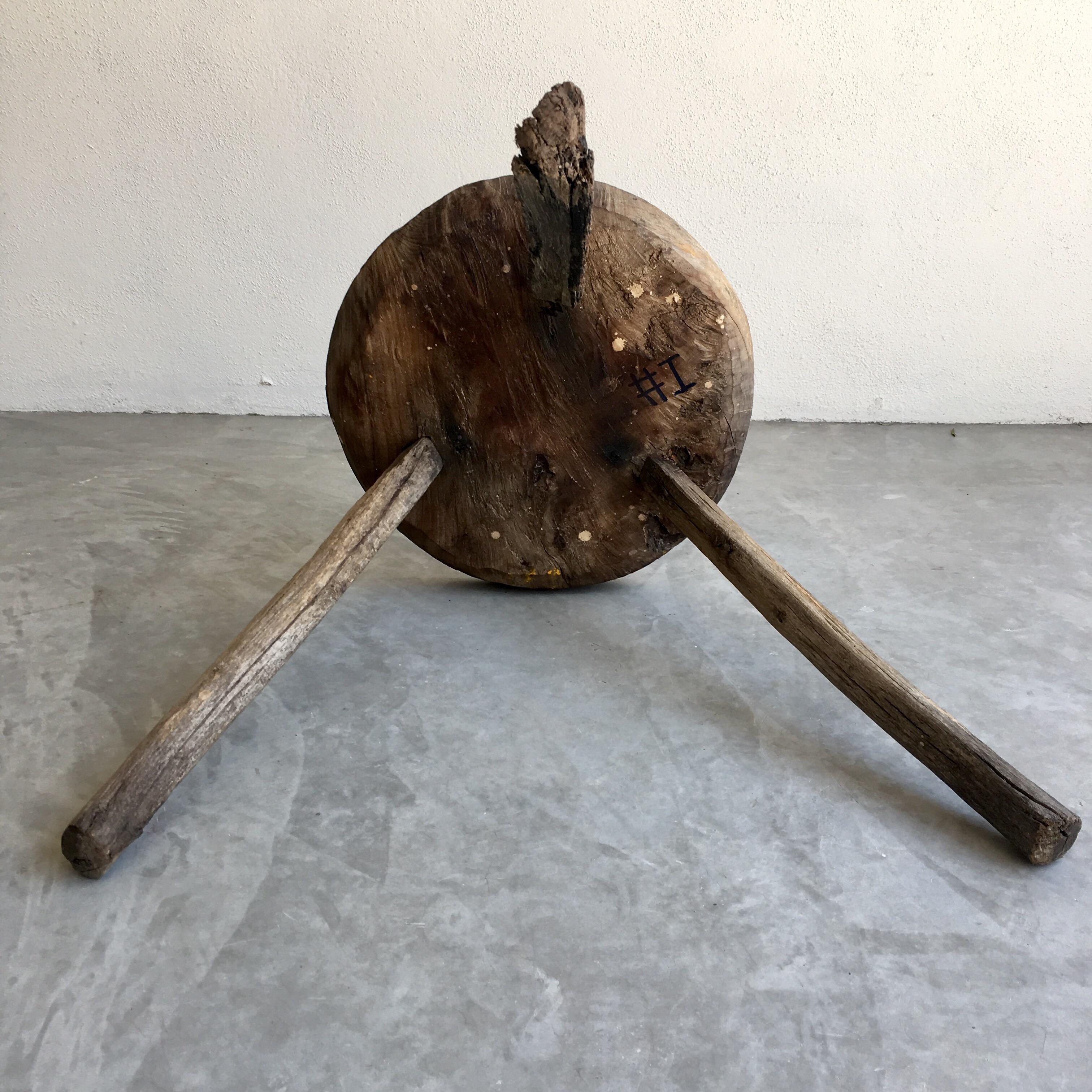Mesquite Stool from Mexico 2