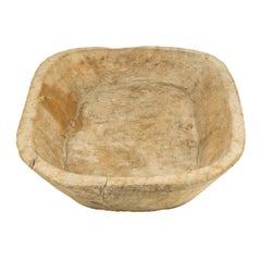 Mesquite Trough Bowl from Zacatecas, Northern México, Late 19th Century