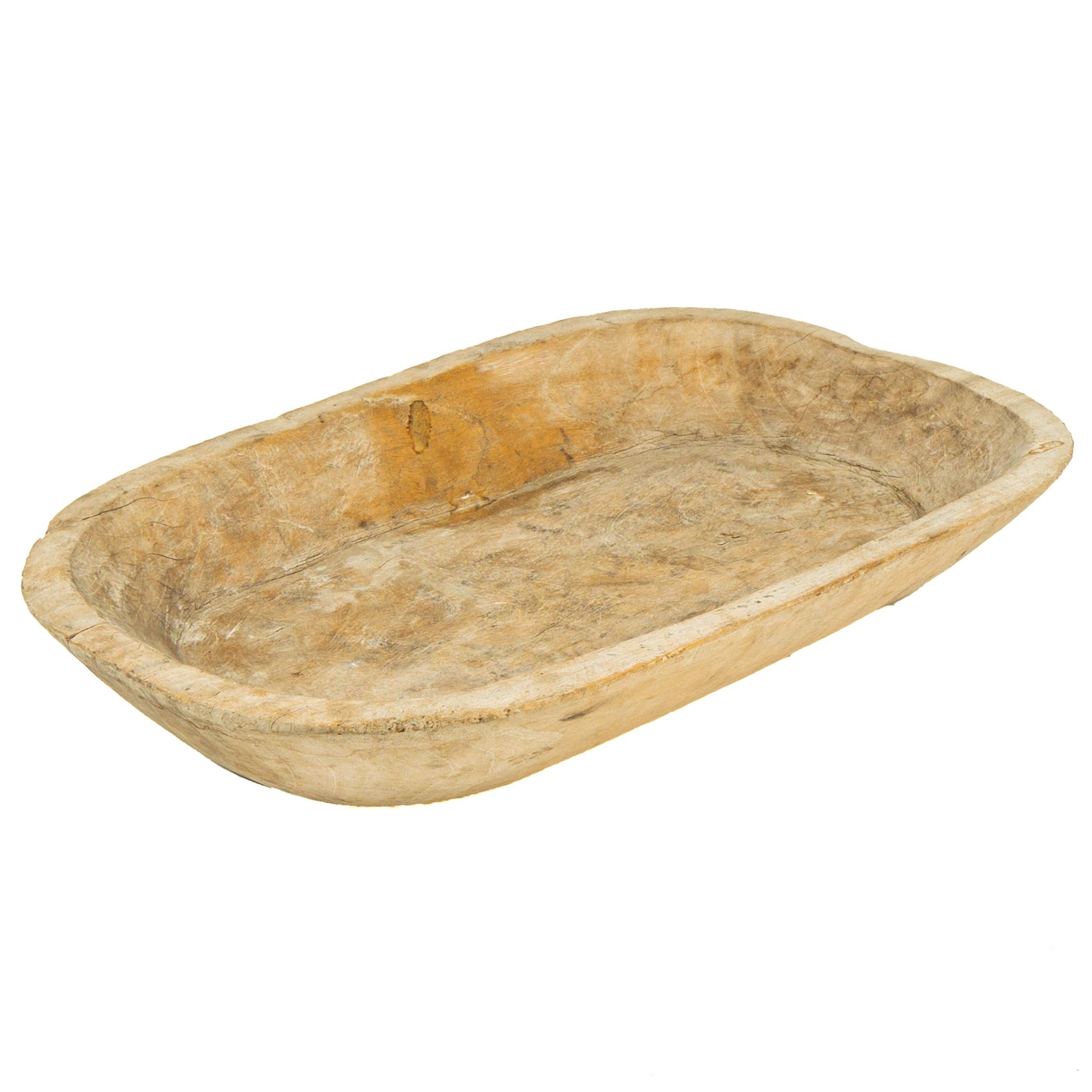Primitive Mesquite Trough Bowl from Zacatecas, Northern México, Late 19th Century For Sale