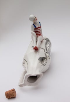 "Message in a Bottle": One-of-a-kind Small Bottle Sculpture