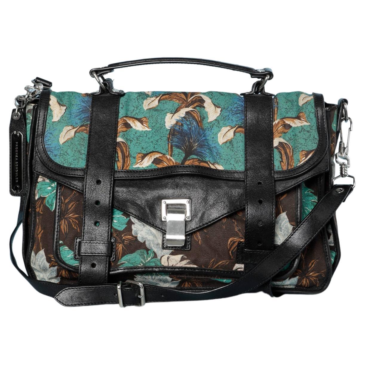 Messager bag in printed canevas and leatherProenza Schouler  For Sale