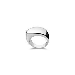 Messenger Silver Signet Pinky Ring