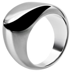 Used Messenger Silver Signet Pinky Ring