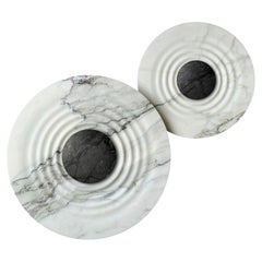 Messier, A set Calacatta Gold Contemporary Designer Sconces, Made in Italy