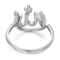 Messika 0,22 Gesamtkaratgewicht Allah Diamantring 18K Weißgold Größe 54 US 6,75