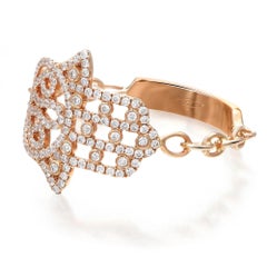 Messika 0.28Cttw Faith Diamond Ring 18K Rose Gold Size 52 US 6