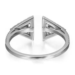 Messika 0.34Cttw Thea Diamond Ring 18K White Gold Size 53 US 6.5