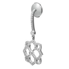 Messika 0.57Cttw Eden Dormeuses Diamond Drop Earrings 18K White Gold