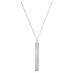 Messika 0,59 Gesamtkaratgewicht Sautoir Kate Diamant-Bar-Anhänger-Halskette 18K Weißgold 29,5 in