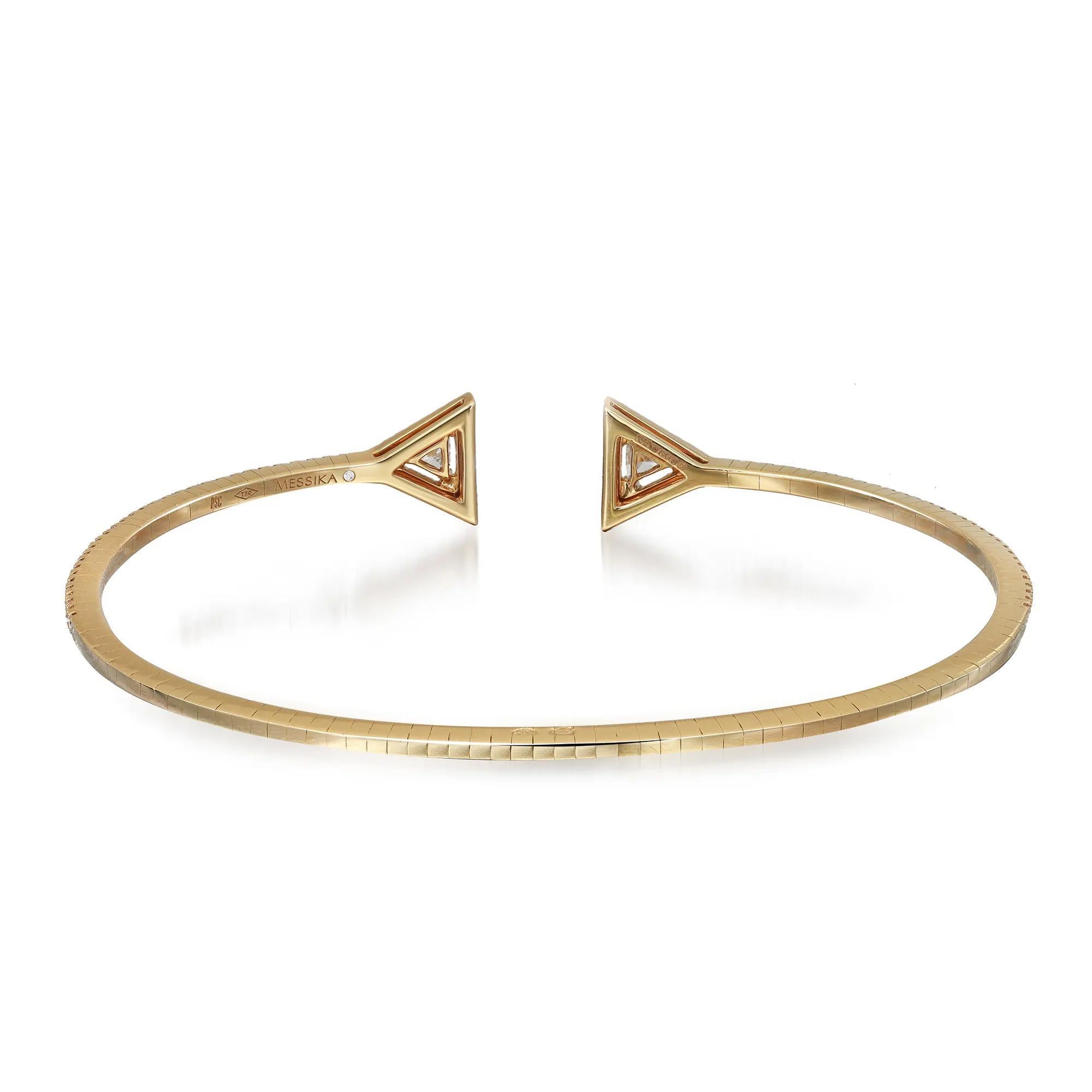 Offenes Messika-Armband aus 18 Karat Gelbgold mit 0,62 Karat Skinny-Diamant (Moderne) im Angebot