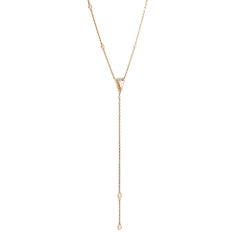 Messika Collier en or rose 18 carats avec diamants et cravate de 0,83 carat