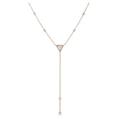 Messika 0.83Cttw Cravate Thea Diamant-Halskette 18K Rose Gold 