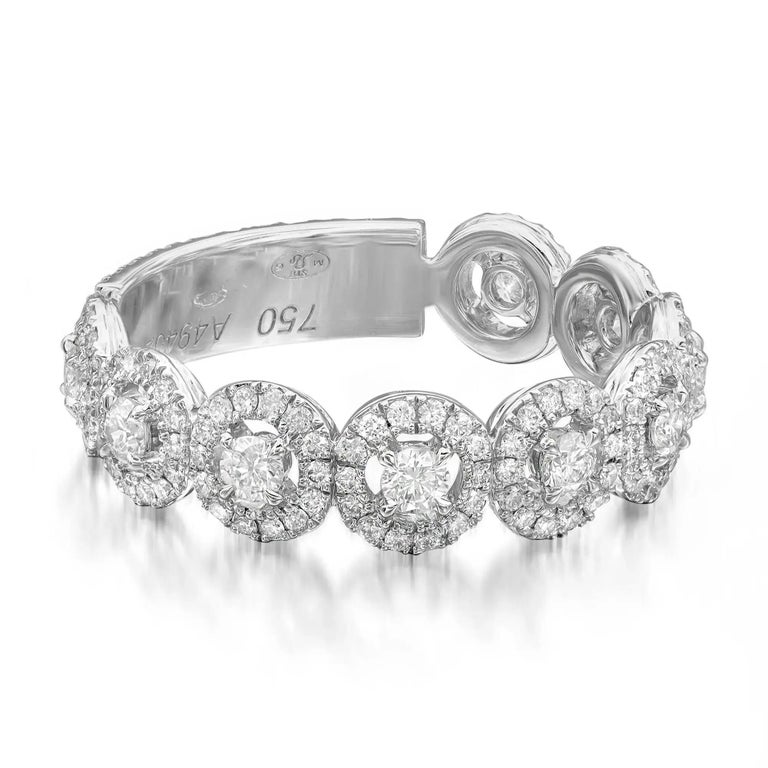 Messika Bague jonc All Joy en or blanc 18 carats avec diamants 0 88 carat taille 54 US 7 En vente sur 1stDibs bague 54 taille us taille bague us vs france taille bague 54 en us