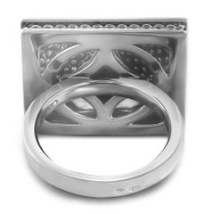 Messika 1.06Cttw Spiky Diamond Cocktail Ring 18K Black Gold Size 53 US 6.5