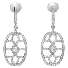 Messika 1.52Cttw New Amazone Diamond Drop Earrings 18K White Gold