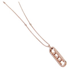 MESSIKA 18 Karat Pink Gold Move Diamond Necklace ‘Anniversary Edition’
