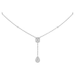 MESSIKA 18 karat white gold tie-necklace my twin