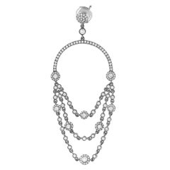 Messika 1.83Cttw Joy Diamond Chandelier Earrings 18K Black Gold