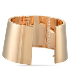 Messika 18K Rose Gold 4.39 Ct Diamond Wide Bangle Bracelet