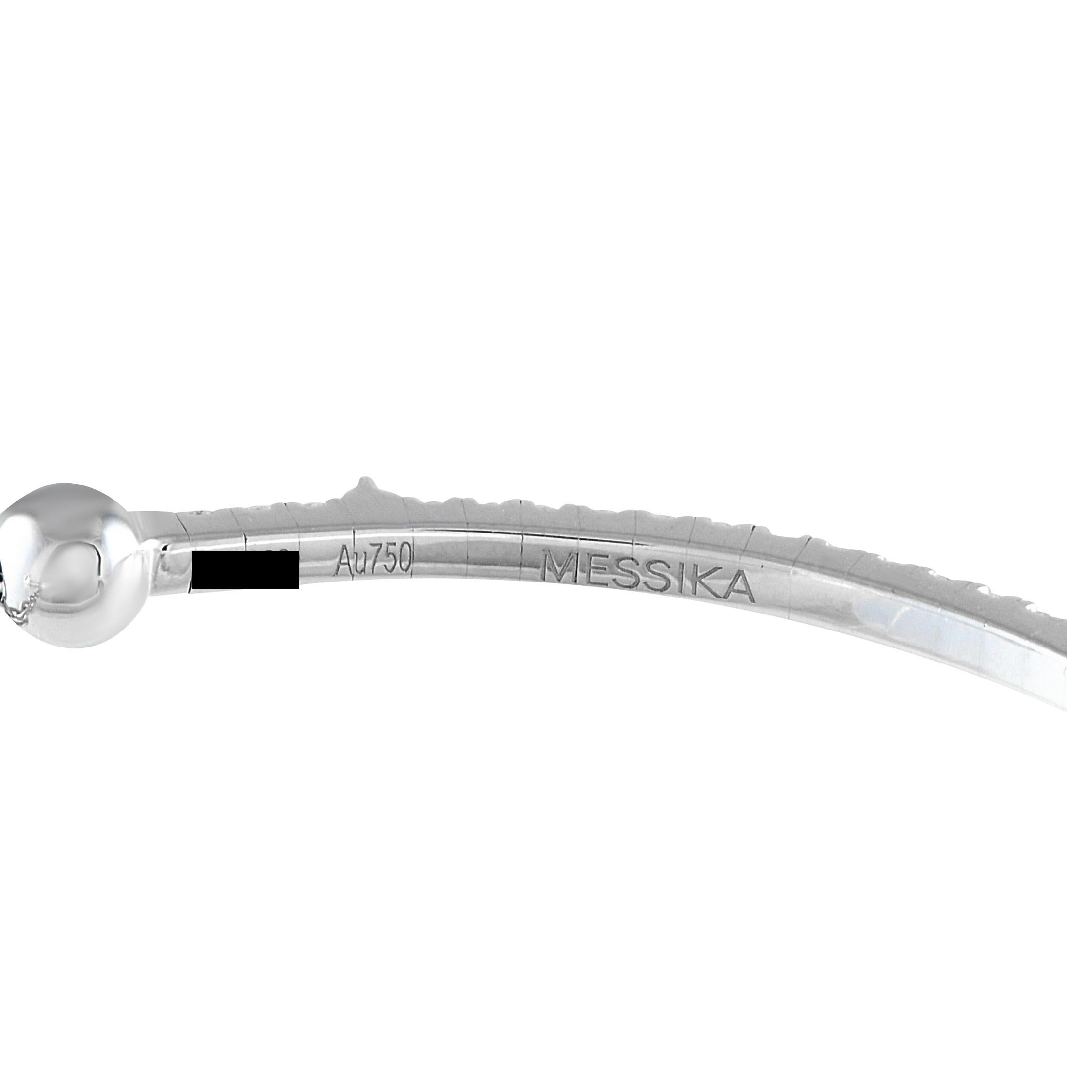 Messika 18K White Gold 0.80ct Diamond Bracelet In New Condition In Southampton, PA