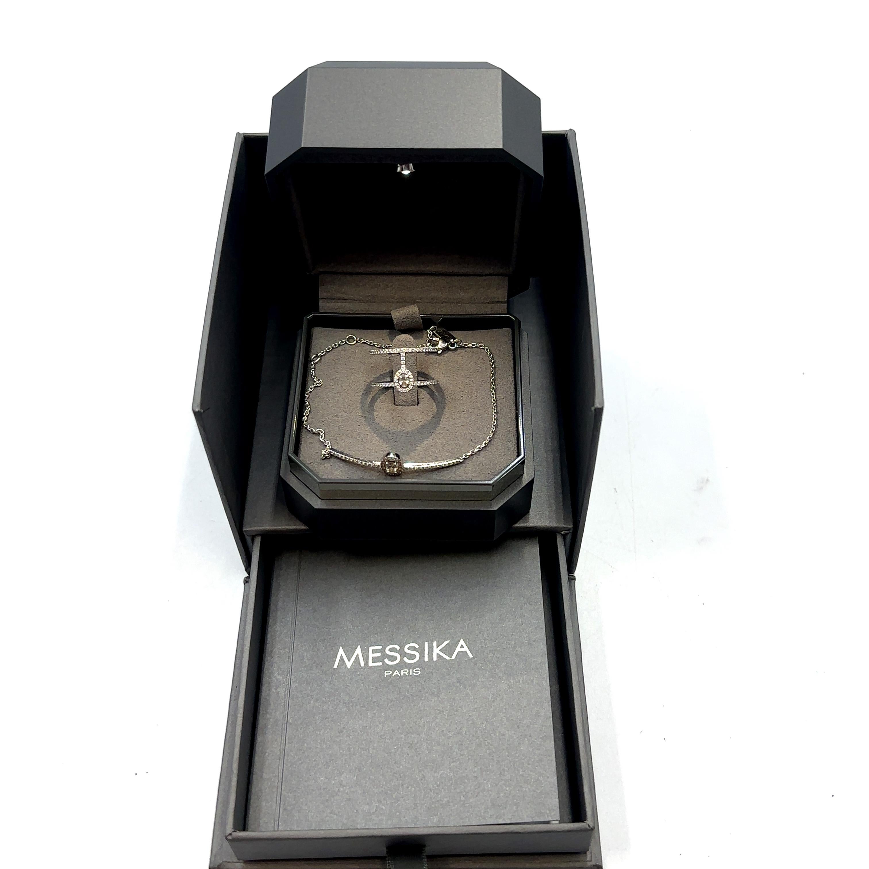 Messika 18k White Gold & Diamond Bracelet & Ring For Sale 4