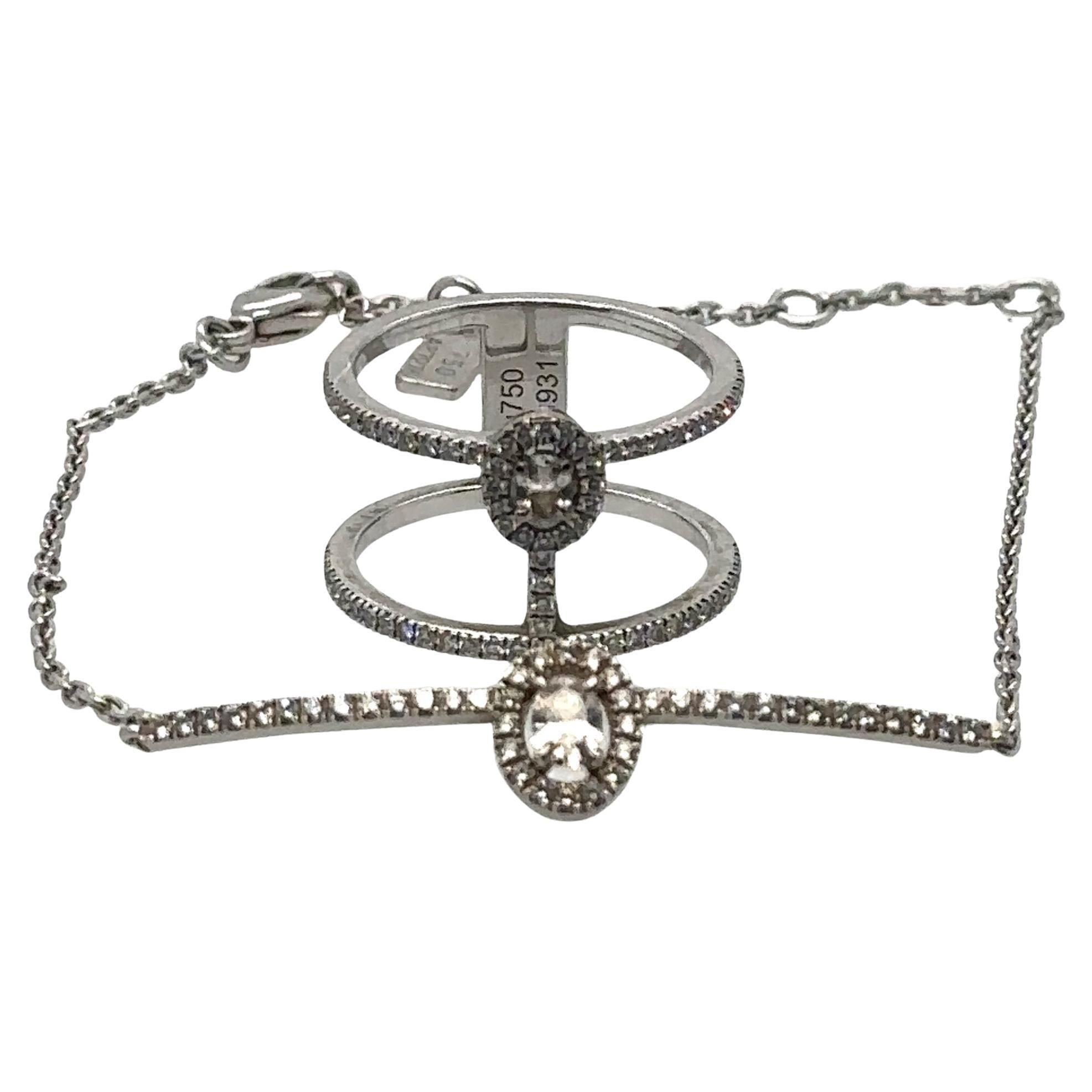 Messika 18k White Gold & Diamond Bracelet & Ring
