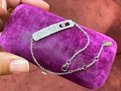 Messika 18k White Gold 'My First' Diamond Pave Bracelet