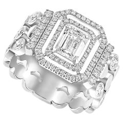 Messika Anillo de diamantes de oro blanco de 18 quilates D-vibes