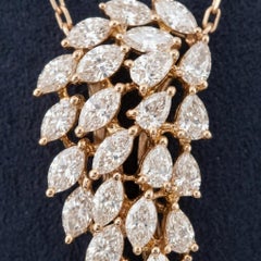 Messika 2 Carat Diamond Angel Wing Pendant Necklace in 18k Rose Gold